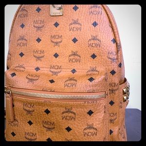 Excellent condition authentic MCM cognac backpack